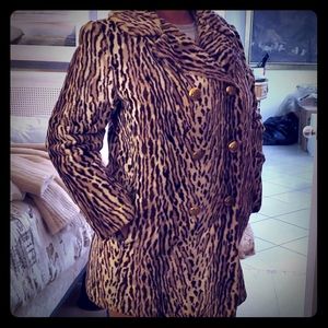 Leopard print, double breasted jacket